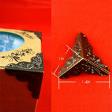 30Pcs Box Corner Protectors Carved Metal Case Wooden Box Edge Safety Guards