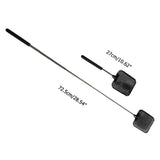 4 Pcs Plastic Telescopic Extendable Fly Swatter Stainless Steel Telescopic Rod Flapper Mosquito Bug Swatter - Front View