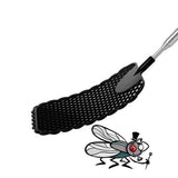 4 Pcs Plastic Telescopic Extendable Fly Swatter Stainless Steel Telescopic Rod Flapper Mosquito Bug Swatter - Close-Up Angle