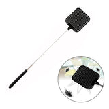 4 Pcs Plastic Telescopic Extendable Fly Swatter Stainless Steel Telescopic Rod Flapper Mosquito Bug Swatter - Low Angle