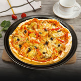Non Stick Pizza Pan Pizza Tray Round Pizza Baking Tray Strong Baking Tool