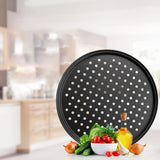 Non Stick Pizza Pan Pizza Tray Round Pizza Baking Tray Strong Baking Tool - Top-Down View