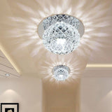 5W Modern Crystal LED Ceiling Light Fixture Mounted LED Ceiling Lights Home Hall Walkway Light
