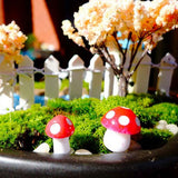 50PCS Mini Mushroom Decoration Miniature Garden Crafts Small Artificial Mushroom - Side View