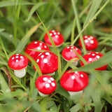 50PCS Mini Mushroom Decoration Miniature Garden Crafts Small Artificial Mushroom - 45-Degree Angle