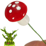 50PCS Mini Mushroom Decoration Miniature Garden Crafts Small Artificial Mushroom - Low Angle
