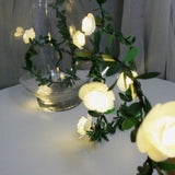 3Meter 20Leds Rose Flower LED Christmas Garland Fairy String Lights Battery Powered Outdoor Wedding Garden Party Decoration