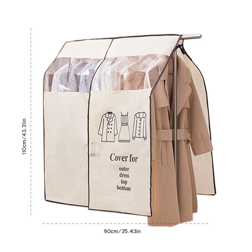 Non Woven Fabric Clothing Dustproof Covers Home Dust Cover Wardrobe Hanger