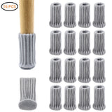 16Pcs Chair Covers High Elastic Non Slip Chair Leg Feet Covers Covers Knitting Furniture Covers Chair Leg Floor Protectors - Front View
