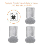 16Pcs Chair Covers High Elastic Non Slip Chair Leg Feet Covers Covers Knitting Furniture Covers Chair Leg Floor Protectors
