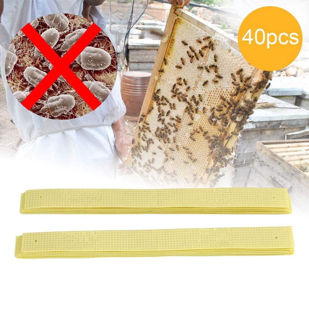 40Pcs Manhao Fluvalinate Stripes Mite Varroa Beekeeping Medicine