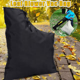 Leaf Blower Vacuum Zippered Bag 420D Oxford Vacuum Bag Waterproof Leaf and Dust Collection Bag - Rear View