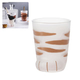 1 Pcs Cute Cat Paws Glass Tiger Paws Mug Office Coffee Mug Breakfast Milk Glass Cup Gift