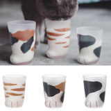 1 Pcs Cute Cat Paws Glass Tiger Paws Mug Office Coffee Mug Breakfast Milk Glass Cup Gift - Side View