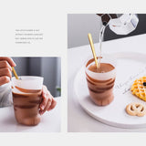 1 Pcs Cute Cat Paws Glass Tiger Paws Mug Office Coffee Mug Breakfast Milk Glass Cup Gift - Close-Up Angle