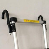Telescoping Ladder Hook Stabilizers Standoff Roof Hook Kit Grip Stabilizer and Surface Protectors for Extension Ladders - Top-Down View
