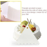 7Pcs Plastic Cake Edge Scrappers Cutters Smoother Tool Set Dough Scraper Cake Scraper for Baking Cake
