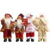 Christmas Santa Claus Decoration Desktop Santa Claus Figure Lifelike Santa Doll Home Ornament For Home Office