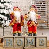 Christmas Santa Claus Decoration Desktop Santa Claus Figure Lifelike Santa Doll Home Ornament For Home Office
