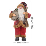 Christmas Santa Claus Decoration Desktop Santa Claus Figure Lifelike Santa Doll Home Ornament For Home Office