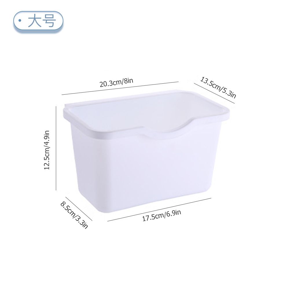 Kitchen Cabinet Door Plastic Basket Hanging Trash Can Waste Bin Garbage Bin Box