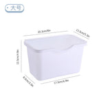 Kitchen Cabinet Door Plastic Basket Hanging Trash Can Waste Bin Garbage Bin Box