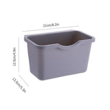 Kitchen Cabinet Door Plastic Basket Hanging Trash Can Waste Bin Garbage Bin Box