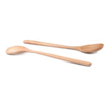 4pcs Small Wooden Spoon Honey Spoons Long Handle Kitchen Milk Soup Spoons for Seasoning Coffee Tea Sugar