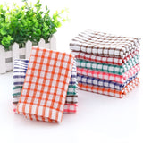 6PCS Cotton Kitchen Tea Towels Absorbent Lint Free Catering Restaurant Cloth Dish Towels - Side View