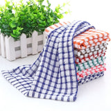 6PCS Cotton Kitchen Tea Towels Absorbent Lint Free Catering Restaurant Cloth Dish Towels - Rear View