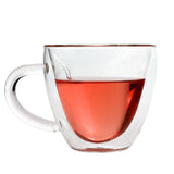 180ml/240ml Heart Shaped Double Wall Glass Mug Heat Resistant Tea Mug - Extra Image