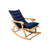 Suede Sun Lounger Chair Cushions Non Slip Rocking Chair Cushion Garden Recliner Quilted Thick Padded Seat Cushion with Ties