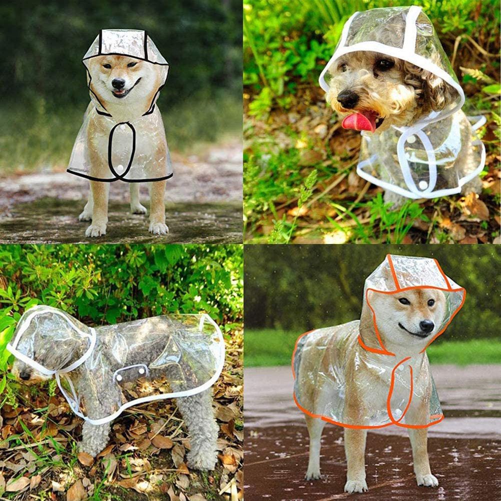 Waterproof Pet Raincoat Portable Pet Raining Coat Breathable Lightweight Dog Rain Poncho