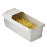Microwave Pasta Cooker with Strainer Heat Resistant Pasta Boat Spaghetti Noodle Cooker