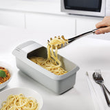 Microwave Pasta Cooker with Strainer Heat Resistant Pasta Boat Spaghetti Noodle Cooker