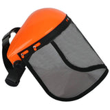 Safety Helmet Hat with Full Face Mesh Visor for Logging Brushcutter Forestry Protection Mesh Mower Helmet