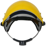 Safety Helmet Hat with Full Face Mesh Visor for Logging Brushcutter Forestry Protection Mesh Mower Helmet