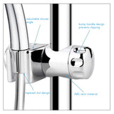 25mm Replacement Hand Shower Bracket for Slide Bar Adjustable Plated Bathroom Pipe Shower Head Holders - Side View