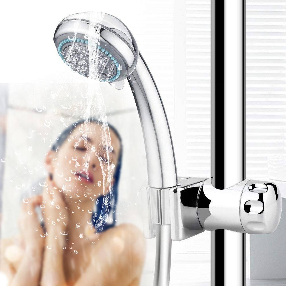 25mm Replacement Hand Shower Bracket for Slide Bar Adjustable Plated Bathroom Pipe Shower Head Holders