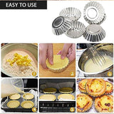 20Pcs Egg Tart Molds Mini Aluminum Cake Muffin Moulds Tins Pans Non Stick Cupcake Cake Moulds Kitchen Reusable Baking Tools