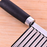 Stainless Steel Potato Dough Waves Cutter Slicing Tool Home Kitchen Vegetable Chip Cutter Cooking Tools