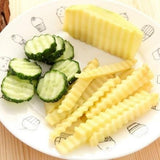 Stainless Steel Potato Dough Waves Cutter Slicing Tool Home Kitchen Vegetable Chip Cutter Cooking Tools