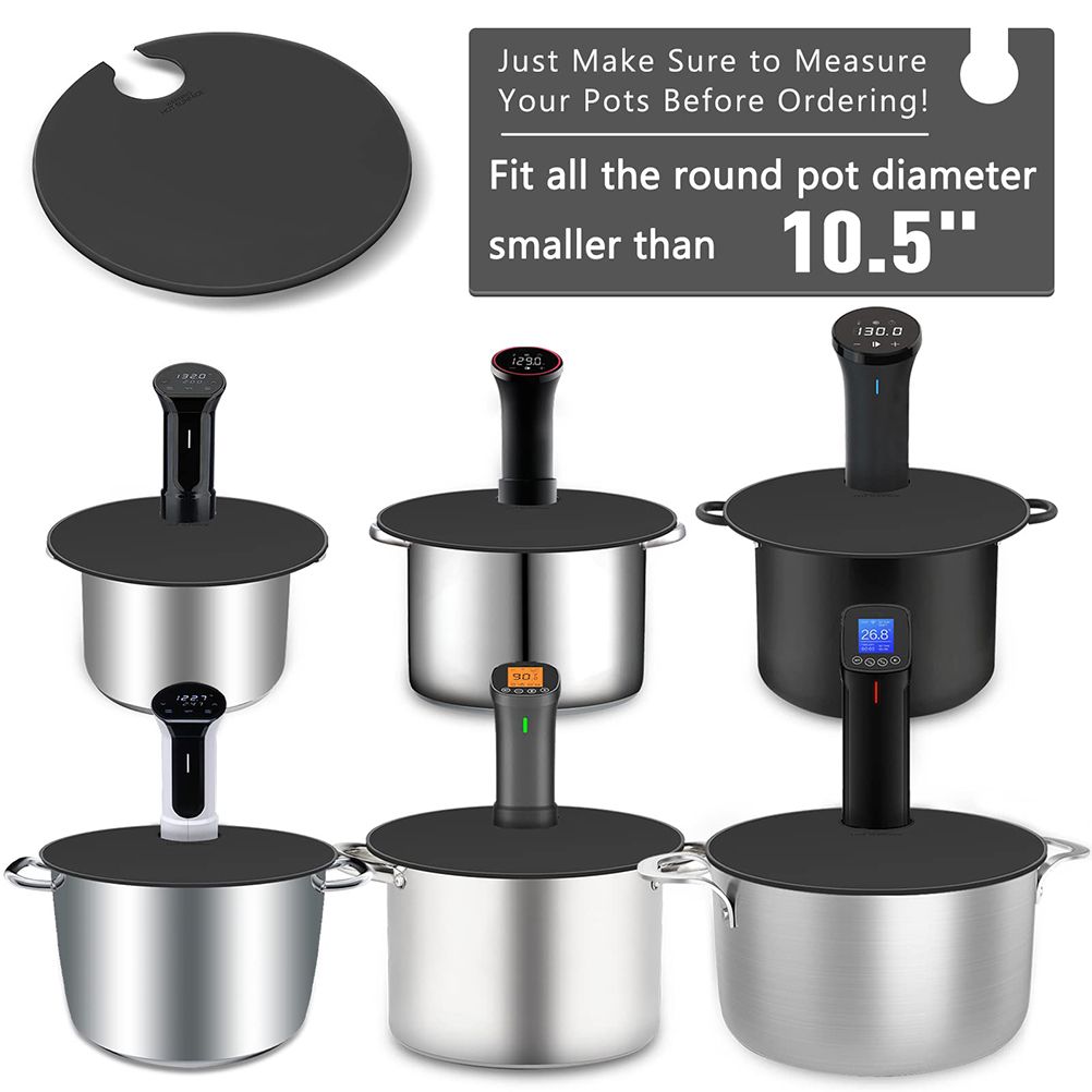 Sous Vide Lid for Cooking Silicone Sous Vide Lid for Stock Pots