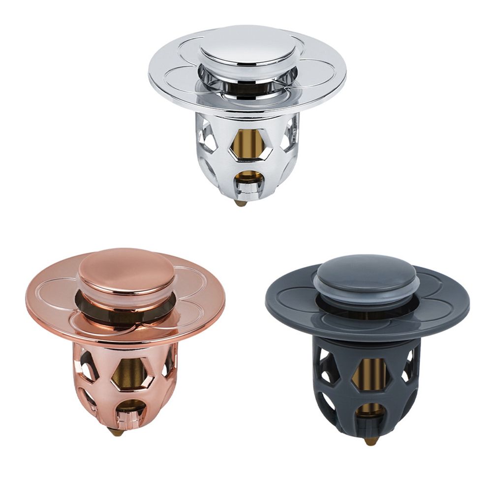 Sink Plug Stainless Steel Pop Up Sink Plug Universal Drain Plug for Countertop Washbasin Bath Plug