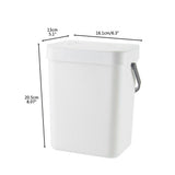 Small Kitchen Compost Bin 3L Kitchen Waste Bin Household Countertop Container with Lid for Rubbish Composter