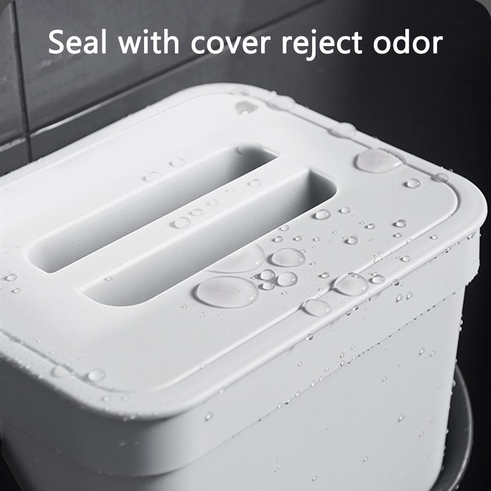 Small Kitchen Compost Bin 3L Kitchen Waste Bin Household Countertop Container with Lid for Rubbish Composter