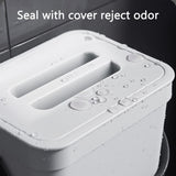 Small Kitchen Compost Bin 3L Kitchen Waste Bin Household Countertop Container with Lid for Rubbish Composter - Top-Down View