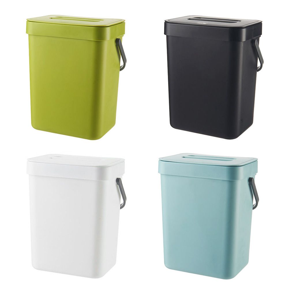 Small Kitchen Compost Bin 3L Kitchen Waste Bin Household Countertop Container with Lid for Rubbish Composter