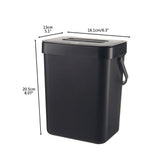 Small Kitchen Compost Bin 3L Kitchen Waste Bin Household Countertop Container with Lid for Rubbish Composter - Front View
