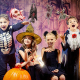 Halloween Hanging Tattered Pig Mouse Spider Bat Prank Props Halloween Party Favors Supplies Haunted House Decorations